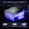 Беспроводная игровая мышь YUNZII M2 Dual 8K с сенсором PAW3395, сертифицированным на соответствие техническим стандартам DPI, с 6-ступенчатым переключением, (белый)