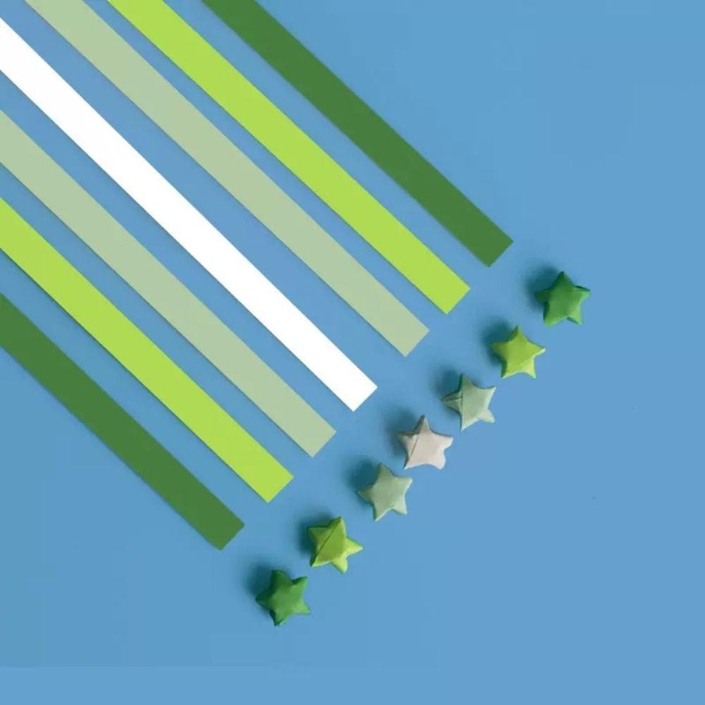Мультяшная звезда бумага для оригами односторонняя звезда удачи оригами DIY скрапбукинг украшение для дома