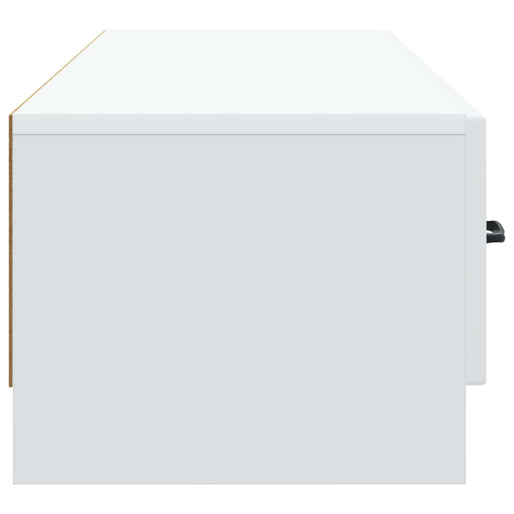 TV Cabinet with Drawers White 147 x 34.5 x 27 cm Engineered Wood