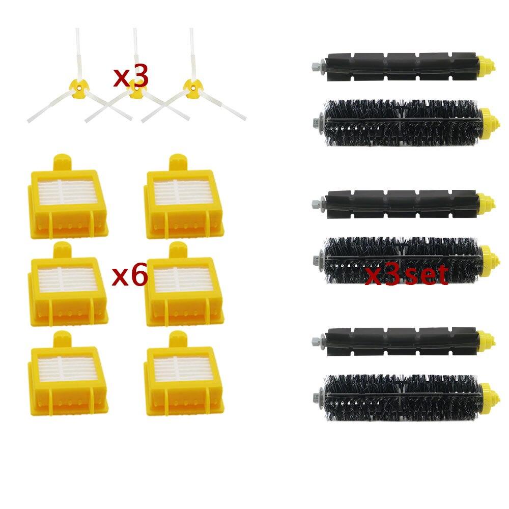 Высококачественная щетина, гибкая щетка для взбивания, фильтр Hepa и боковая щетка для пылесоса iRobot Roomba 700 Series 770 780 790
