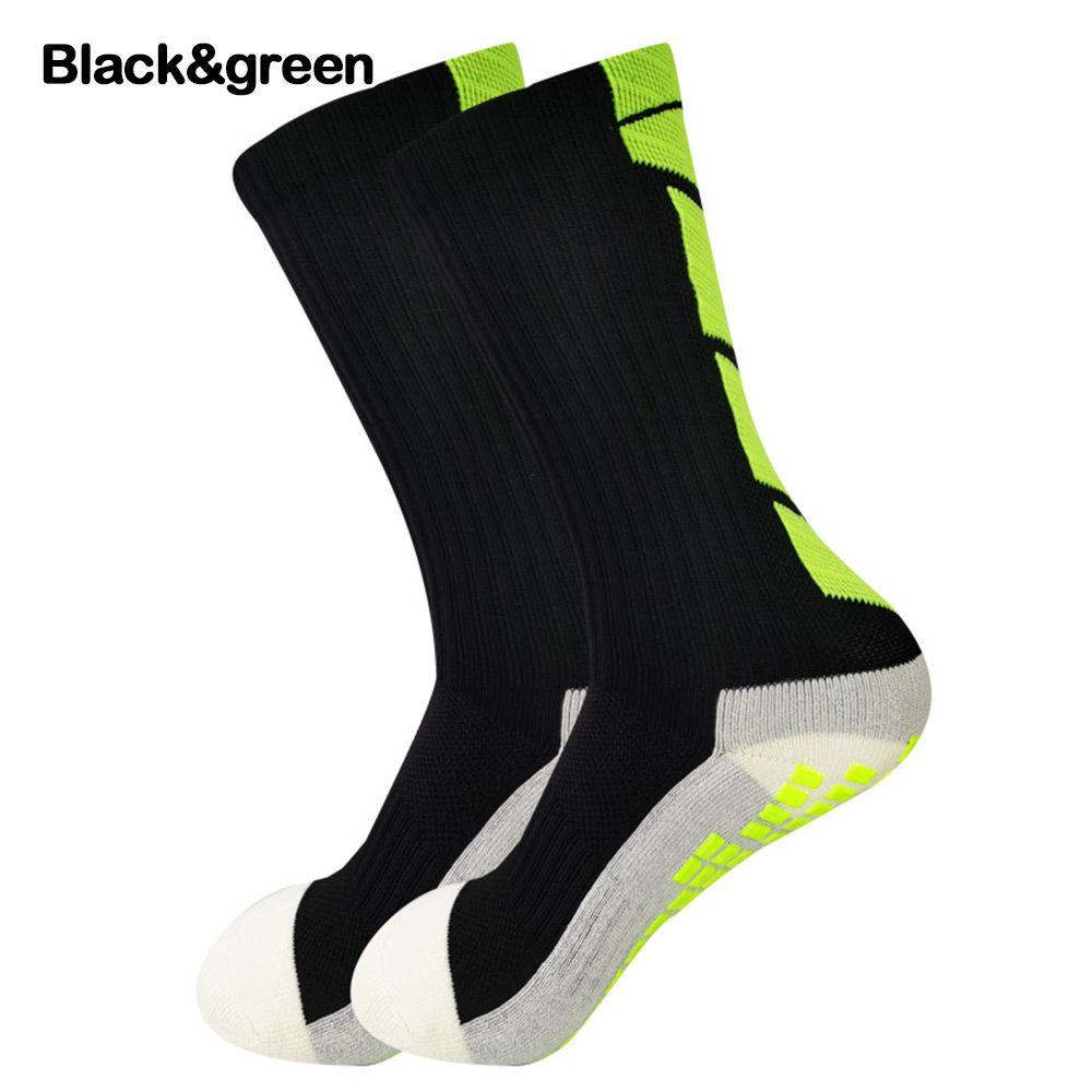 Носки для велоспорта, дышащие, нескользящие, футбольные, спортивные, средней длины