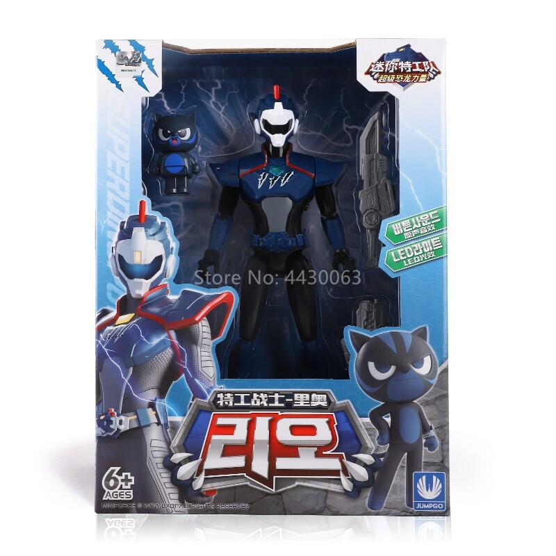 Newest Mini Force Transformation Toys with Sound and Light Action Figures MiniForce X Simulation Animal Dinosaur Mini Agent Toy