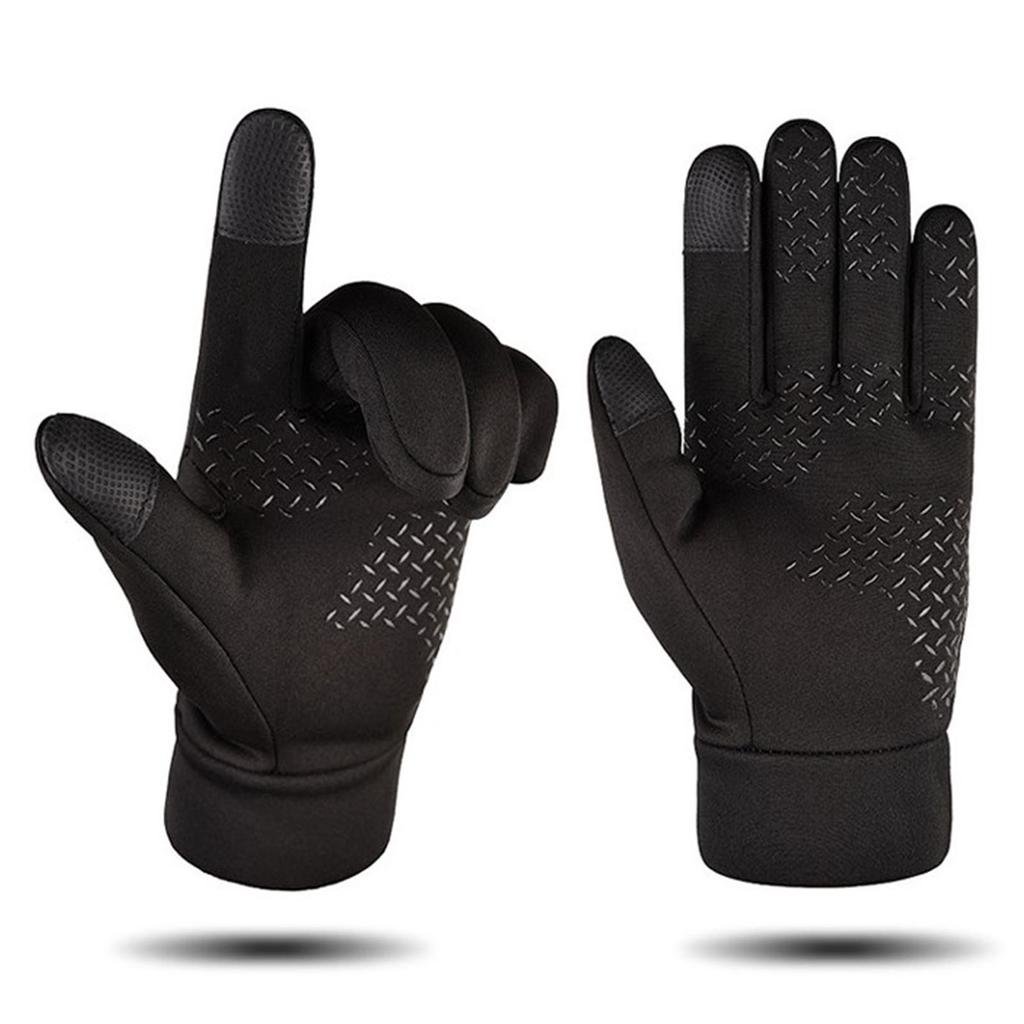 Winter Men Gloves Touch Screen Windproof Waterproof Brushed Gloves For Outdoor Sports Activities
