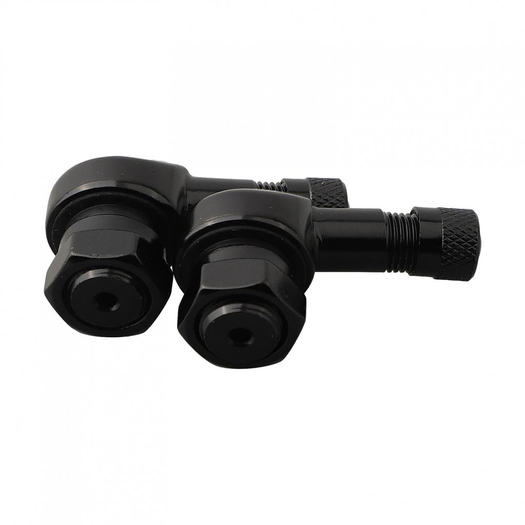 Motorcycle 90 Degree Angle Valve Stems with CNC Aluminum Alloy Material (2PCS)