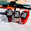 Y1 Upgraded LED Square Sports Watch – Simple Button Design for Couples & Students
