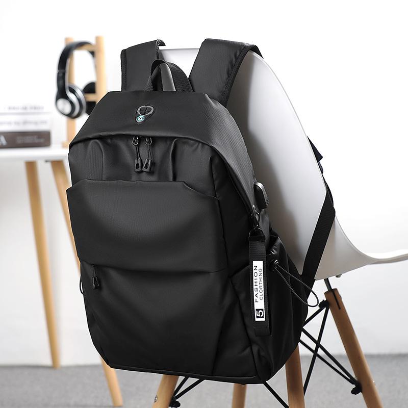Men'S Backpack Large Capacity Charging Computer Bag Travel Bag College Student Schoolbag Men'S Bag