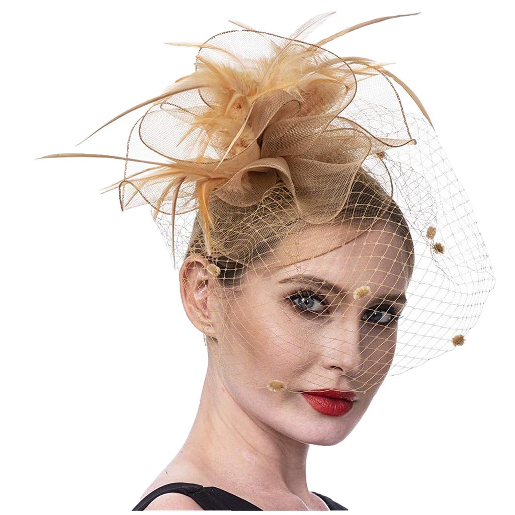 Женщины Девушки Сетка Чародеи Шляпа Коктейльная Вечеринка Оголовье Головной Убор Свадебная Шляпа