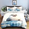 Smiling seal on ice. Bedding sets Duvet cover sets Duvet covers Pillowcases(1 * Duvet Cover 2 * Pillowcases, without duvet insert)