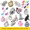 High Quality Metal Male Chastity Device Full Covered Cock Cage Long Fetish Penis Lock Adult Sex Toys for Men