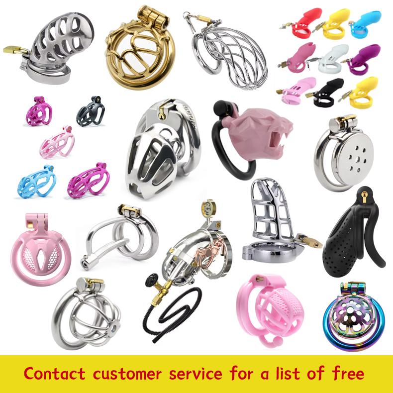 High Quality Metal Male Chastity Device Full Covered Cock Cage Long Fetish Penis Lock Adult Sex Toys for Men