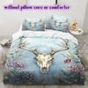 Watercolor animal painting Pattern Bedding,Quilt Set Quilt Cover Pillowcase Home Birthday Gift (1*duvet cover+2*pillowcase,without core)