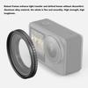 Action4 49MM Адаптер для объектива Алюминиевый сплав Адаптер для фильтра камеры Резина Высокий ЧПУ Совместим с 49MM Круглое фильтрующее кольцо, Кольцо, Нескользящая накладка, Прочность,