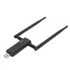 USB 3.0 WiFi6E AX5400M WiFi Adapter 802.11AX Triple Band 6GHz 5GHz 2.4GHz Dual 6dBi Antennas