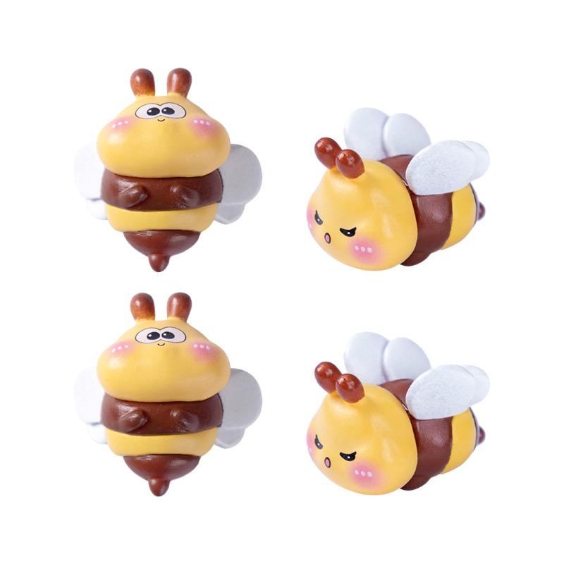 Милая маленькая фигурка пчелы Садовое ландшафтное украшение Подвесные аксессуары Микро-ландшафт Маленькие украшения