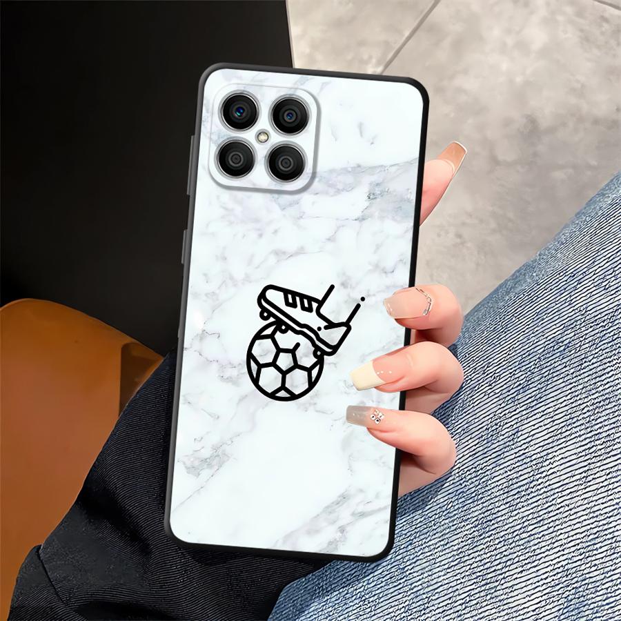 Черный Мягкий Чехол для Телефона для Honor X6 90 X7 X8 8X 70 Magic5Lite X5b X9a 200 400 Lite Крутой Футбольный Спорт