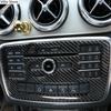 Углеродное волокно Стайлинг автомобиля, центральная консоль, мультимедийный компакт-диск, декоративная наклейка для Mercedes Benz A Class CLA 15-19 GLA 13-18
