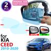 Для KIA CEED ED JD CD Cee'd SW GT 2010~ Полное покрытие Зеркала заднего вида Водонепроницаемая Пленка против запотевания Аксессуары 2013 2015 2017 2018