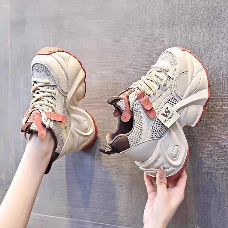 Папины кроссовки женские осень новые маффины толстая подошва маленький человек внутренняя высота увеличение женщина