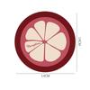 Round Fruit Coasters Creative Natural Rubber Water-absorbent Non-slip Mats Simple Easy To Take Care of High Temperature Coaster