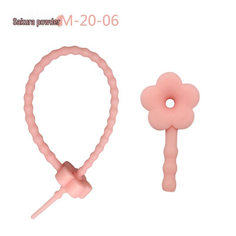 Multicolor TPR Silicone Zip Ties: Elastic Self-Locking, Reusable Cable Organizers & Keychain Pendants.
