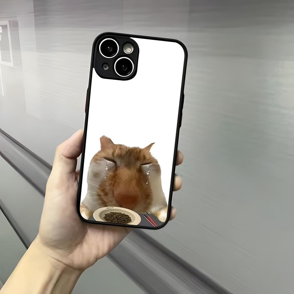 Милый Забавный Кот Кошки Чехол для Телефона Для Iphone 17 16 15 14 13 12 Pro Max Xr Air Plus Ощущение Кожи Черный Жесткий Чехол-Накладка