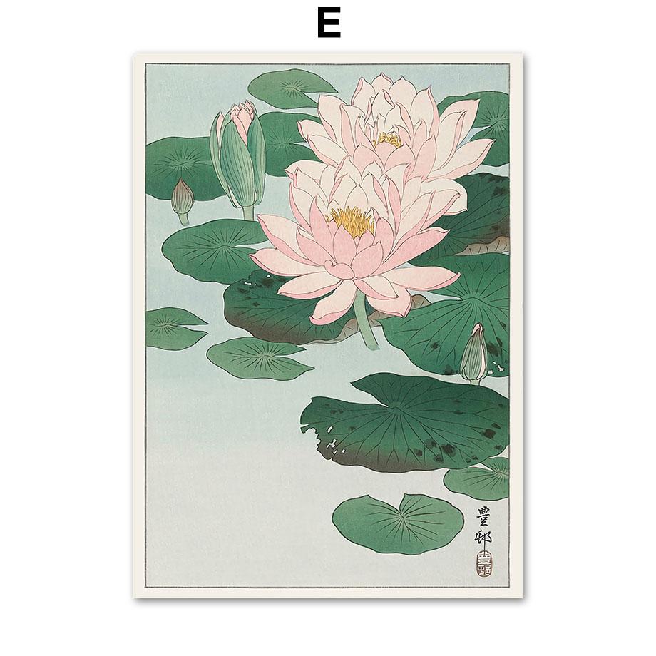 Лотос, рыба, журавль, Анри Матисс, постеры и принты, настенная живопись на холсте для гостиной, декоративные картины в японском стиле