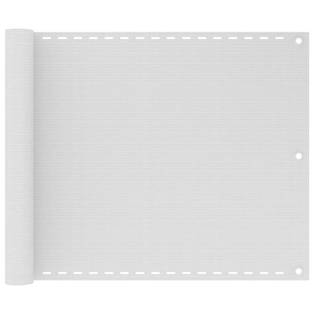 Balcony Privacy Screen White 75 x 300 cm HDPE