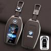 Metal Leather Car Key Cover Case Shell keyless Bag For BMW 5 7 Series G11 G12 G30 G05 G07 X3 X4 X5 X7 G31 G32 I8 I12 I15 G01 G02 TS2