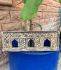 Carved Wood Jharokha Frame: Rustic Indian Wall Decor