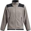 Color Block Casual Stand Collar Long Sleeve Fleece Jacket Men Jackets Light-Gray 1378845-294