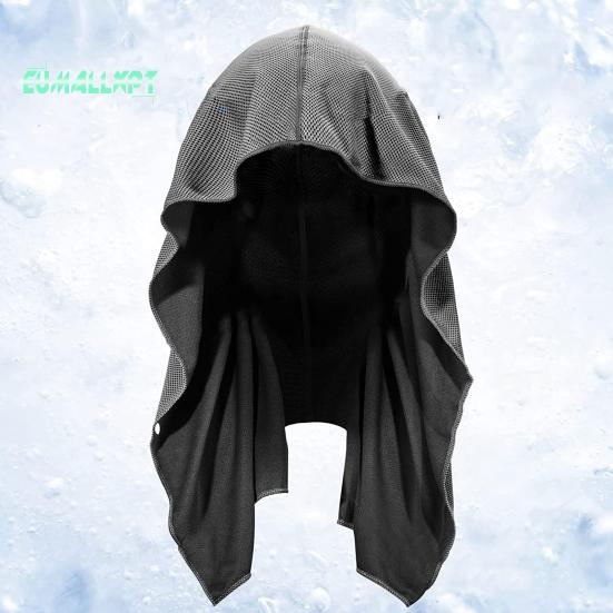 Охлаждающее полотенце с капюшоном, впитывающее пот, очень мягкое, защита от солнца, быстросохнущее полотенце для пота, накидка на шею, спортивные принадлежности