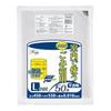 Japan Packs Semi-Transparent Garbage Bags, 55cm X 45cm X 0.01mm Thick, Approximately 15L, Large Size, 50 Bags, Room Project Resource-Saving Type, for