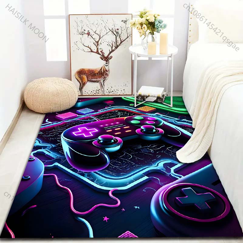 15 Sizes Game Controllers Gamer Carpet for Living Room Home Decor Non-slip Floor Mat for Boys Room Modern Rug Washable Rugs