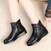Зимние сапоги для мамы, женские полусапожки большого размера на танкетке, новые блестящие теплые женские зимние сапоги из натуральной шерсти