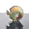 Multicolor Spotted Tropical Fish Delicate Glass Sculpture Classy Home Decoration Glass Fish Exquisite Room Home Decoration Craft