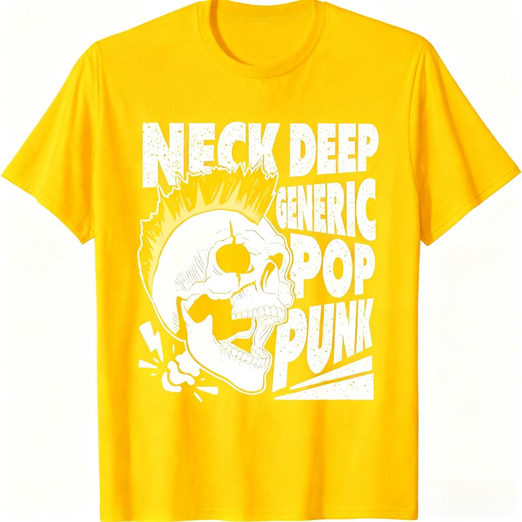 Мужская футболка из роскошного хлопка с графическим принтом в стиле панк-рок, с коротким рукавом, летняя, унисекс, мужская и женская, повседневная, свободная, модная одежда