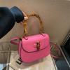 Handheld Bamboo Bag New Retro Saddle Bag Women's Bag Simple Fashion Trend Shoulder Messenger Bag