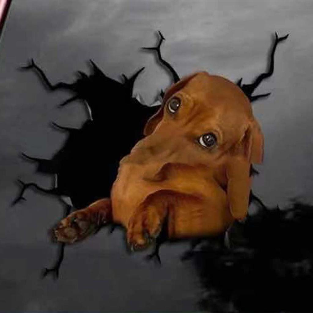 Stickers Scratch Waterproof Marks Headlight Decal Car Sticker Pet Cat French Bulldog Sticker