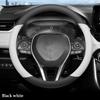 Высококачественная кожаная оплетка на руль автомобиля для Toyota RAV4 RAV-4 2019 2020 2026 2026 2026 2026 2026 Автомобильный руль