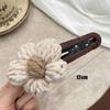 Plush Hair Clips Flower Back Brain Hairpin Gifts Claw Clip