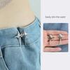 1Pc Adjustable Waist Buckle Cross Star Shape Jean Buttons Pins Detachable Metal Buttons Waist Tightener Clothing Accessories