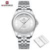 Naviforce Original Women Casual Quartz Watch Waterproof 3ATM Stainless Steel Strap Round Case Simple Lady Fashion Accessories Watch NF5067