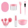 DIY Mask Tool 9 Pcs Set Mask Bowl Stick Brush Spoon Spray Bottle Cleaning Mat Makeup Tool Kit