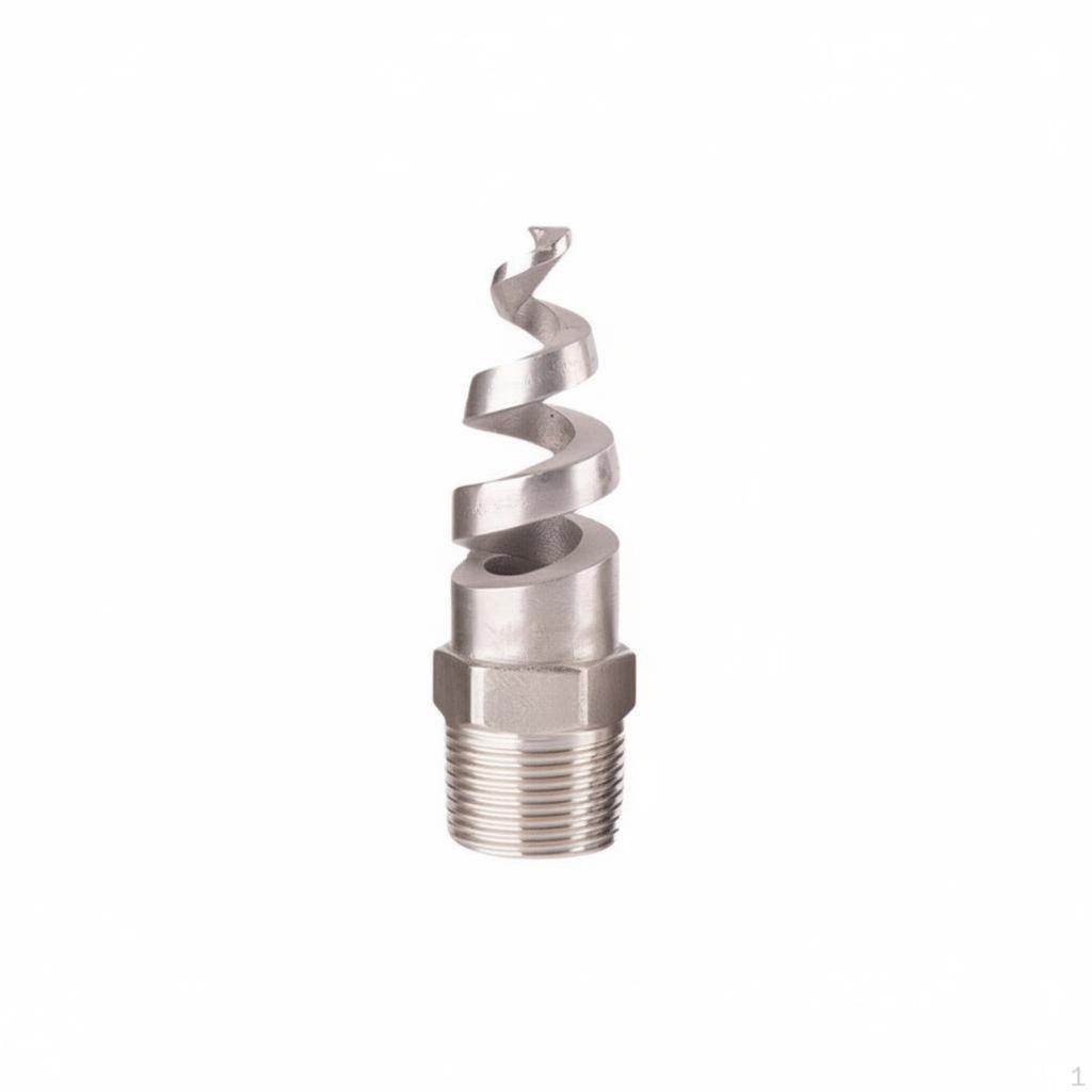 Spiral Spray Nozzle Stainless Steel AntiClogging Design Threaded Head for Flue