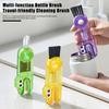 2/3 шт. 3 в 1 Щетки для чистки Мультяшный дизайн Пищевой Нескользящая ручка Щетка для зазоров Портативная Длинная щетина Очиститель для бутылок