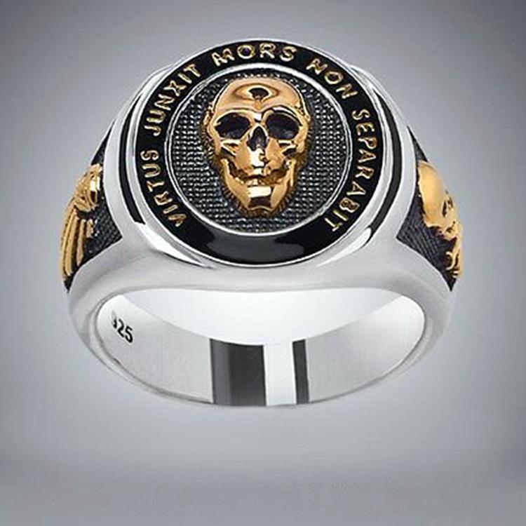 Новое кольцо рыцаря тамплиера для мужчин, стерлинговое серебро 925 пробы, золото 18 карат, масонское кольцо с крестом, подарок на годовщину, свадебное обручальное кольцо, ювелирное кольцо