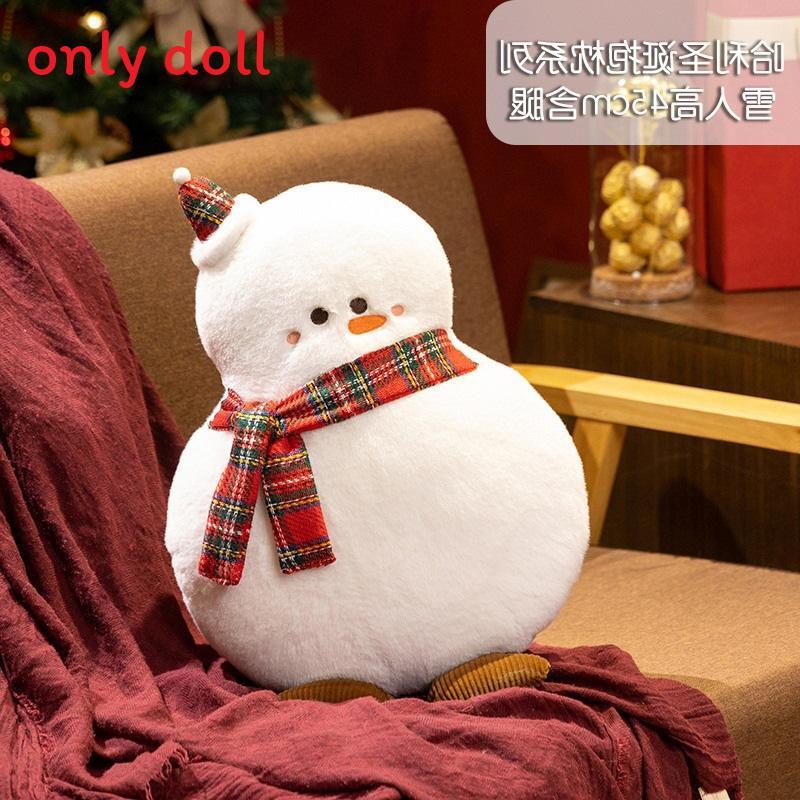 Christmas Theme Santa Claus Snowman Deer Plush Doll Toy Pillow For Gift Giving
