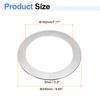 Uxcell 2pcs Wall Split Flange 22mm-172mm Stainless Steel Round Self-Adhesive Split Flange Pipe Cover Clip-on Escutcheon Collar