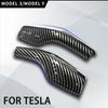 For Tesla Model 3 Y Gear Shift Cover Steering Lever Handle Protection Shifter Shell Carbon Fiber Shift Knob Cover Accessories