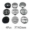 vdcp6 4pcs 57mm/62mm Car Tyre Wheel Center Hub Cap Badge Logo Rim Emblem For Toyota Corolla Camry Yaris CHR Rav4 Auris Verso Avalon